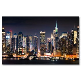Αφίσα (Νέα Υόρκη, αξιοθέατα, θέα, πόλη, αρχιτεκτονική, κτίρια, Νέα Υόρκη, θάλασσα, φώτα)